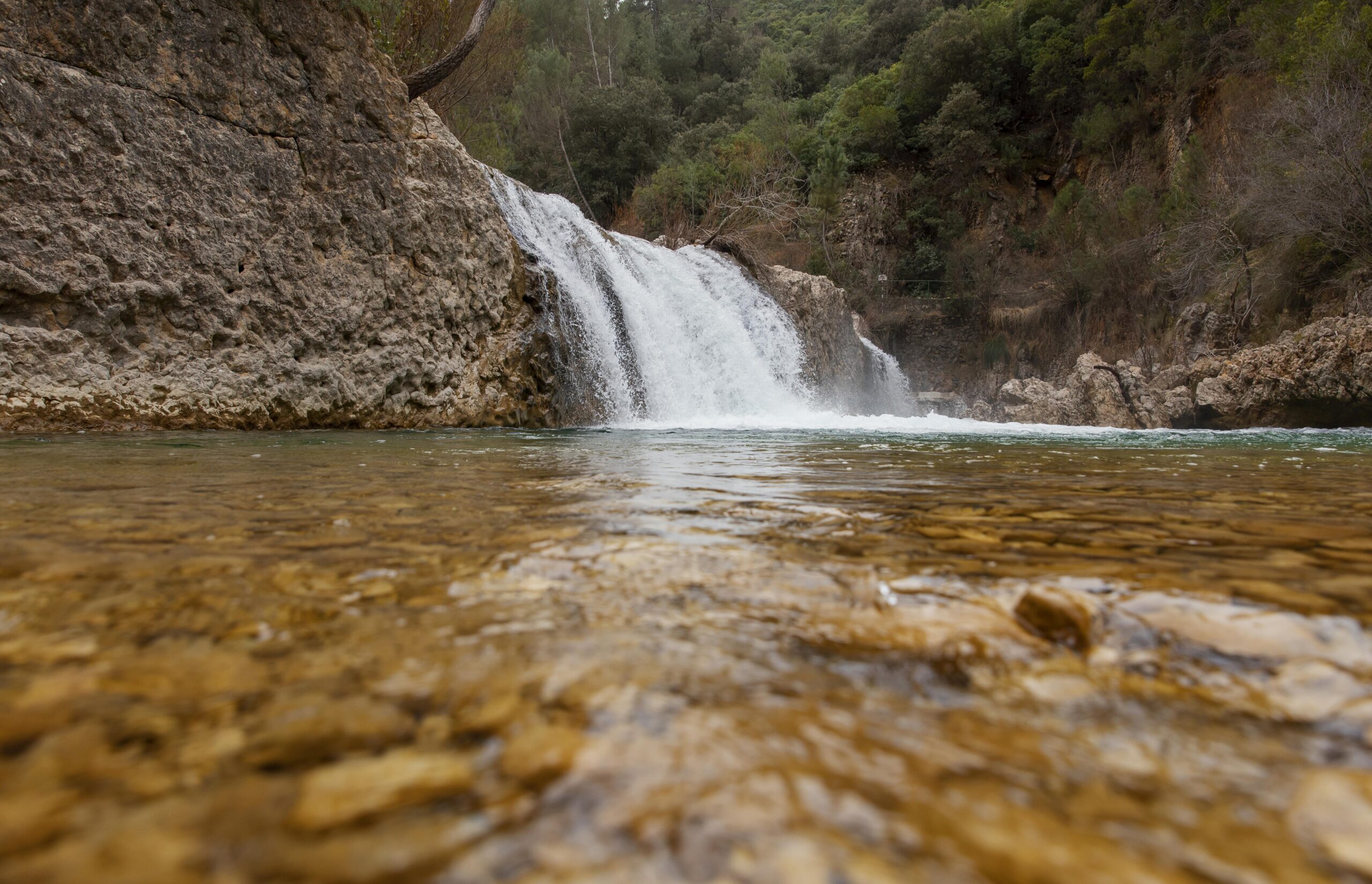 panoramic view waterfall